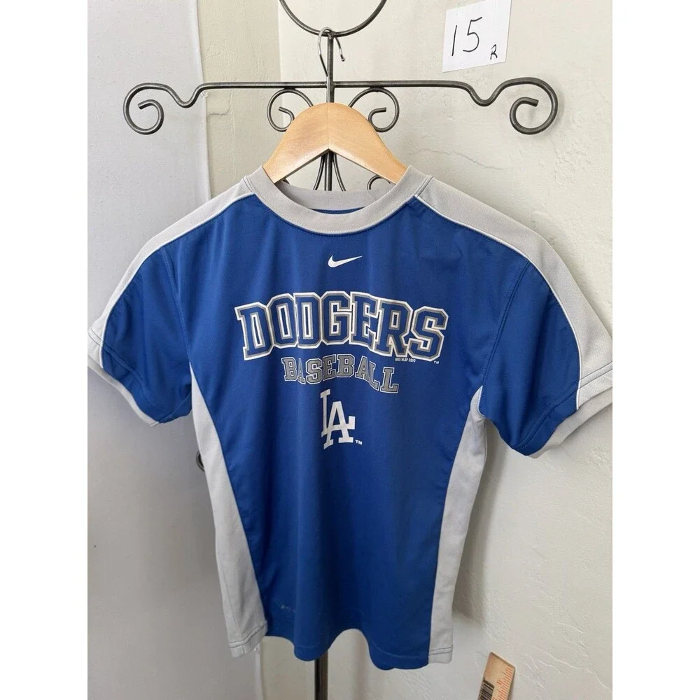 LA Dodgers Nike Dri-Fit Youth Shirt — Size S (8/10) — Nike/MLBP 2010